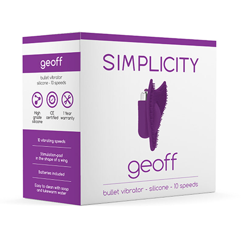 Simplicity GEOFF Bullet vibrator - Purple