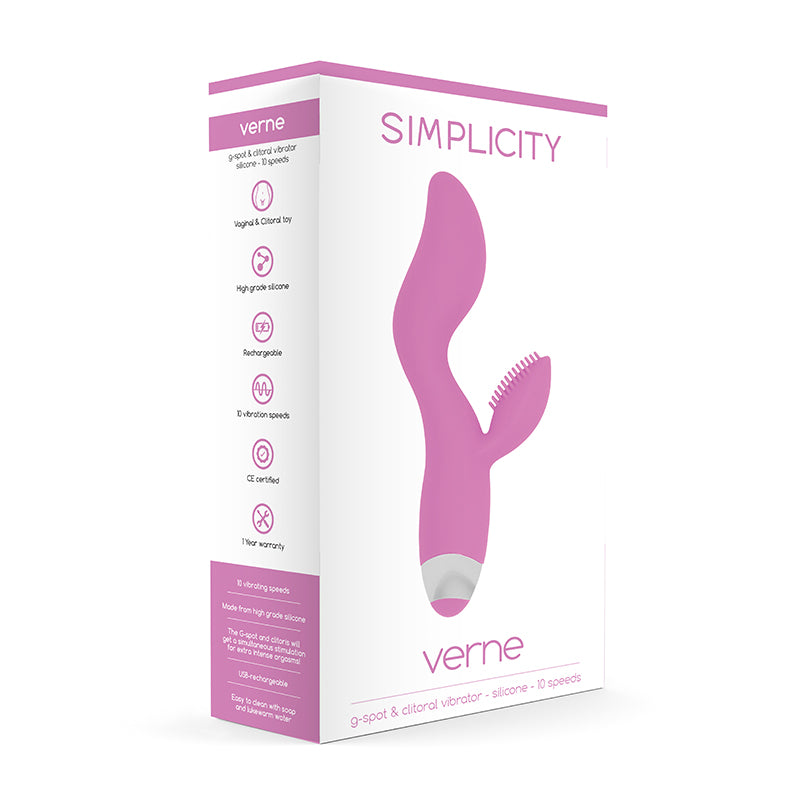 Simplicity VERNE G-spot & Clitoral vibrator - Pink