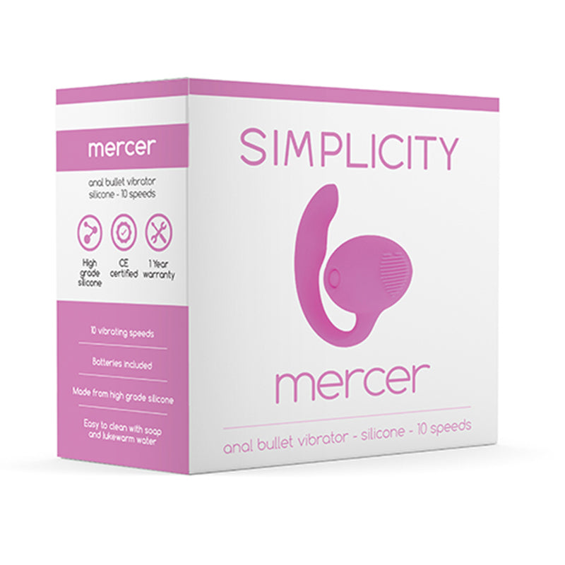 Simplicity MERCER Anal bullet vibrator - Pink