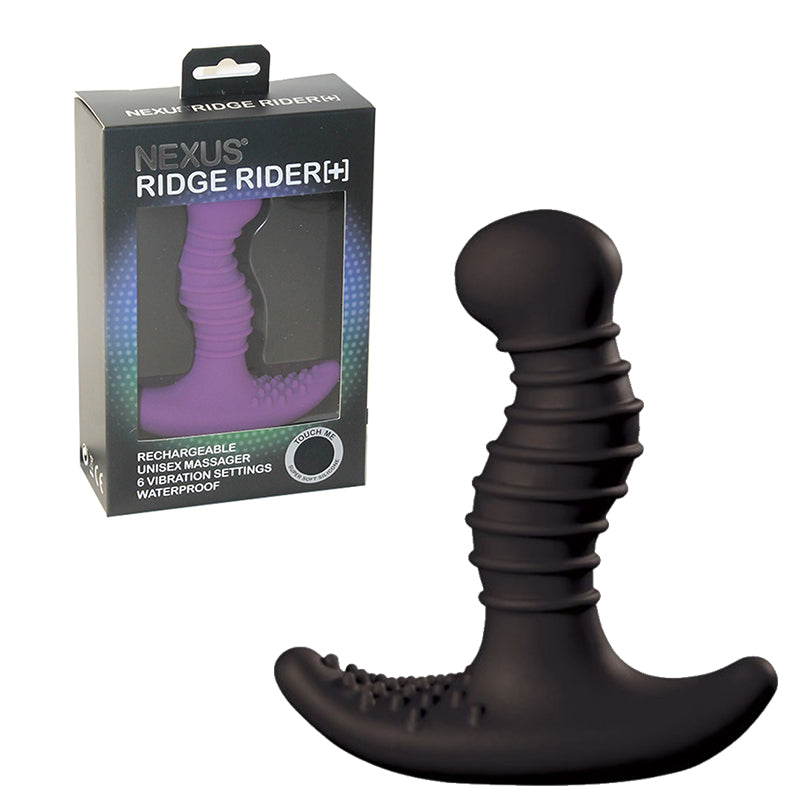 Nexus RIDGE RIDER+ Unisex Vibrator - Black