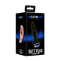 Electro Shock E-Stim 3,9"" Ribbed Butt Plug - Black