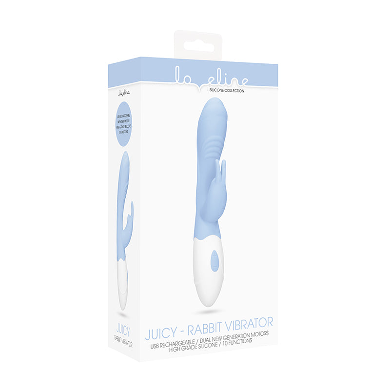 Loveline - Rabbit Vibrator - Juicy - Sky Blue