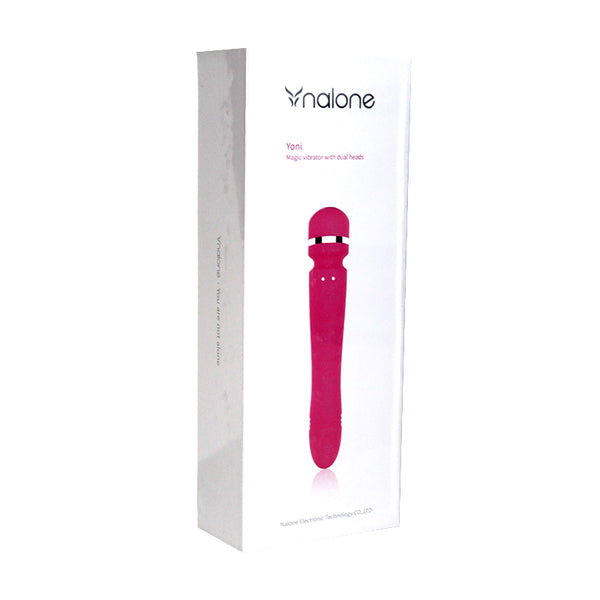 Nalone Yoni Rechargeable Silicone Dual Ended Wand Vibrator Pink