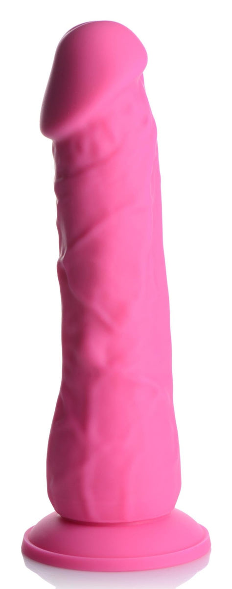 7 Inch Silicone Dildo - Cherry - Royal Sins