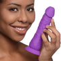 7 Inch Silicone Dildo - Grape - Royal Sins