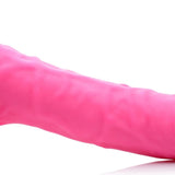 7 Inch Silicone Dildo with Balls - Cherry - Royal Sins