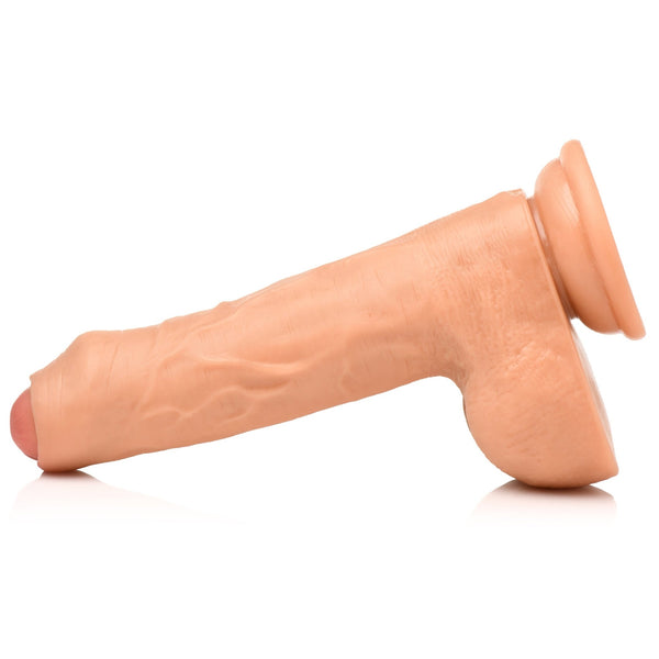 7 Inch uncut Dildo with Balls - Royal Sins