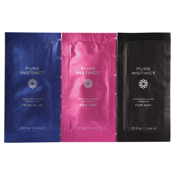 Pure Instinct Perfume Oil Tri-Foil (1ml True Blue, 1ml For Her, 1ml For Him)