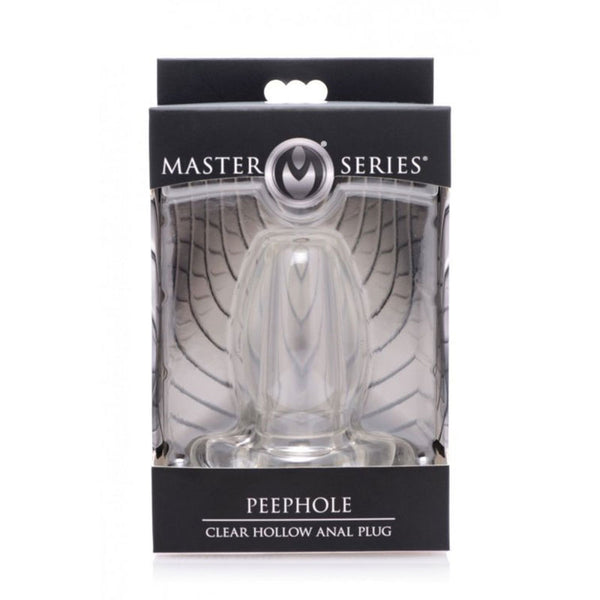 Master Series PeepHole Clear Hollow Anal Plug