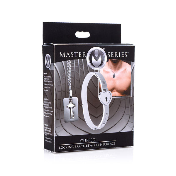 Master Series Cuffed Locking Bracelet w/ Necklace Key