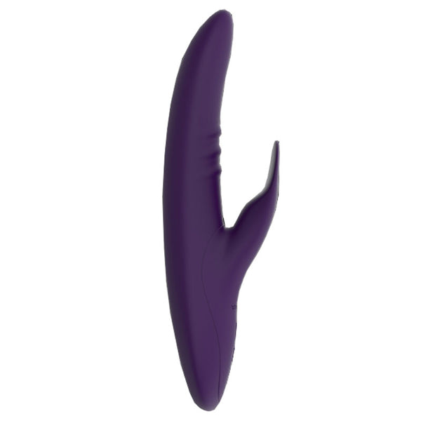 Nalone Peri Rechargeable Silicone Flexible Swinging Tongue Dual Stimulation Vibrator Purple