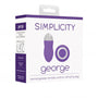 Simplicity George - Rechargeable Remote Control Vibrating Egg - Purple