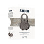 Sono No. 73 - Soft Squeeze Scrotum Ring - Black