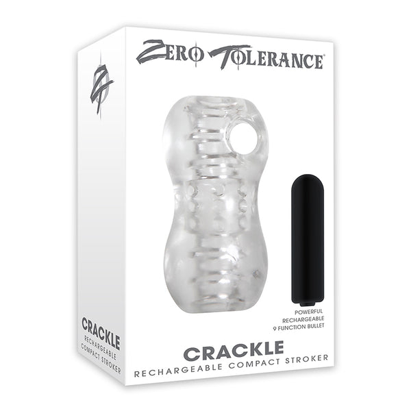 ZT The Crackle Stroker Removeable USB Rechargeable 9 Function Bullet Cord Included Adult DVD Download Code Jack Lube Sample Waterproof