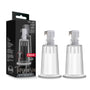 Temptasia - Nipple Pumping Cylinders - Set of 2 (1in Diameter) - Clear