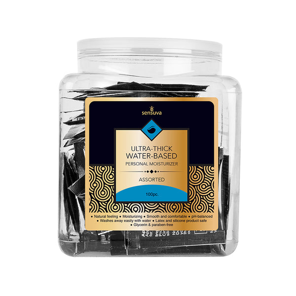 Sensuva Ultra-Thick & Premium Silicone Assorted 100-Piece Tub