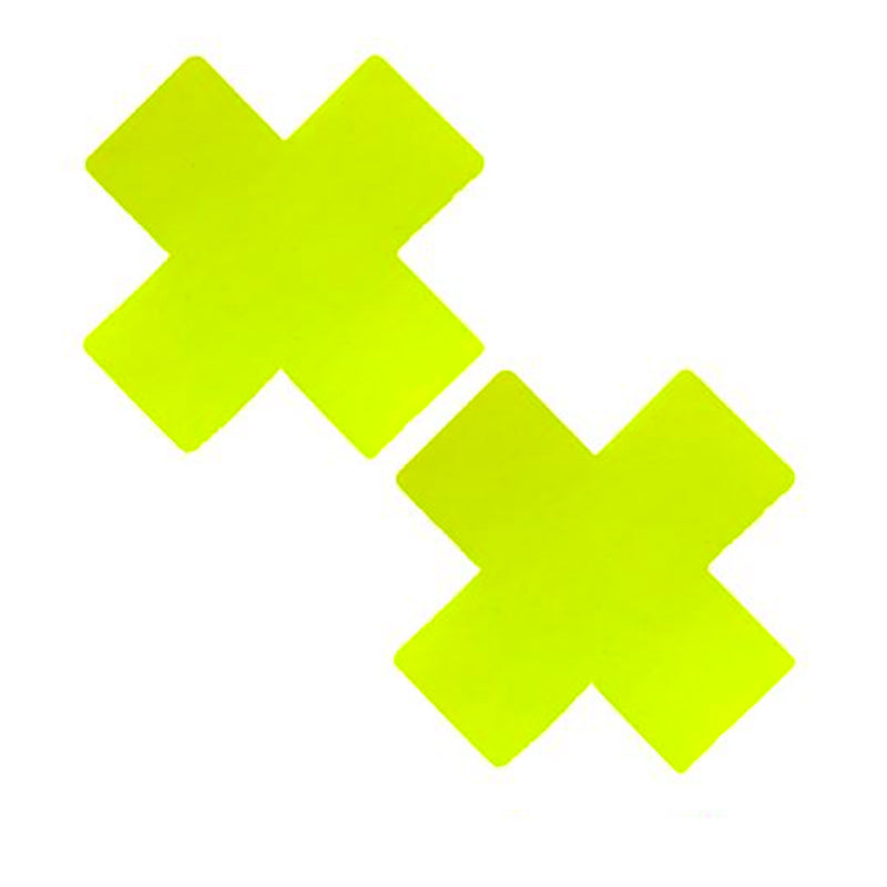 Neva Nude Lemon Fruitella UV Wet Vinyl Yellow X Factor Pasties