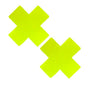 Neva Nude Lemon Fruitella UV Wet Vinyl Yellow X Factor Pasties