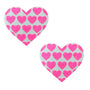 Neva Nude Pink Heart Neon UV Glitter Pasties