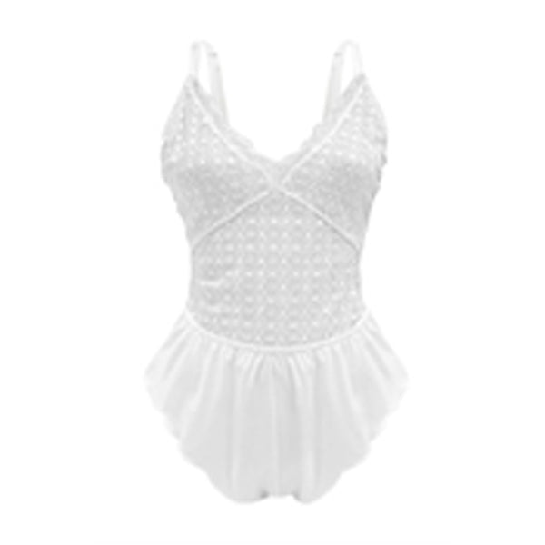 NEELY LACE ROMPER 3X WHITE