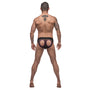 Male Power Airotic Mesh Butt Out Bikini Black Small