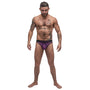 Male Power Airotic Mesh Enhancer Thong Purple SM