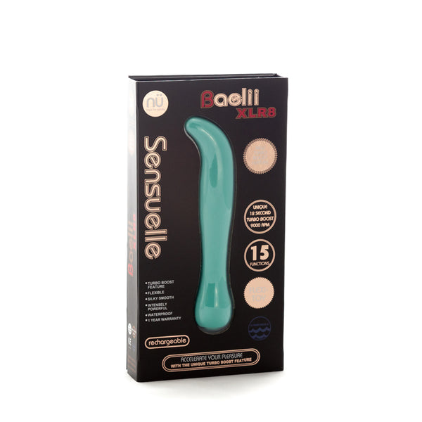 Nu Sensuelle Baelii Xlr8 15 Func Turbo Flexi Vibe Colorado Blue