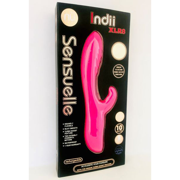 Nu Sensuelle Indii Xlr8 10 Func Double Motor Turbo Vibe Pink