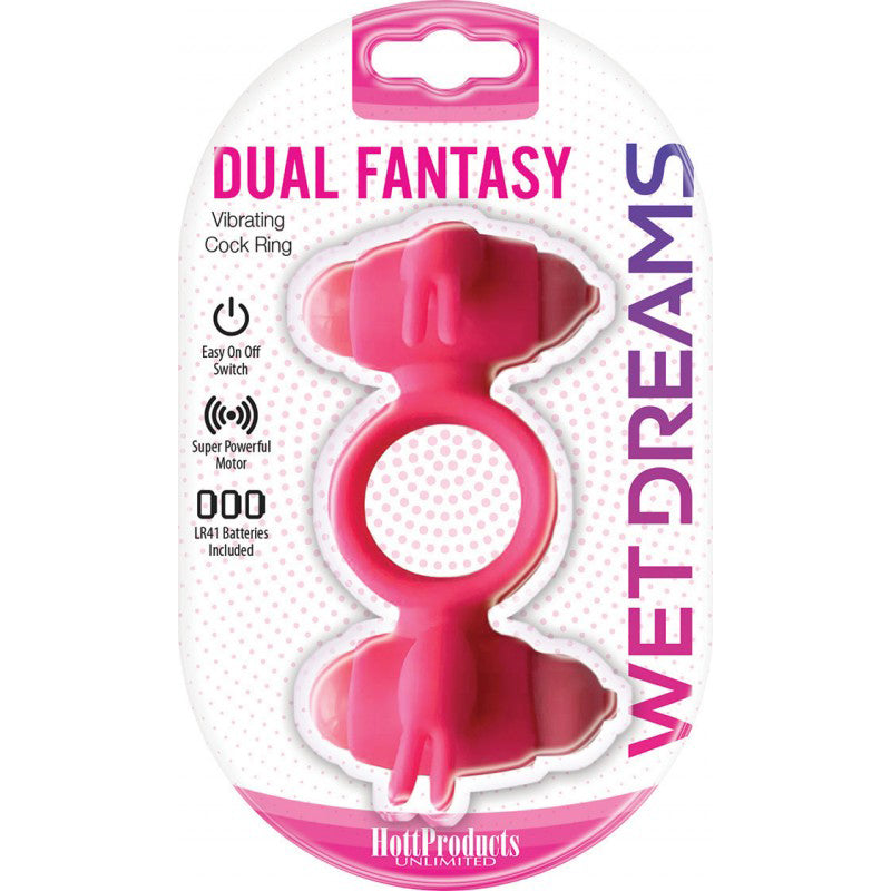 Wet Dreams Dual Fantasy Dual Cock Ring