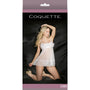 Sheer Babydoll W/ Eyelash Lace Detailing & G-String White OS Packaging Box