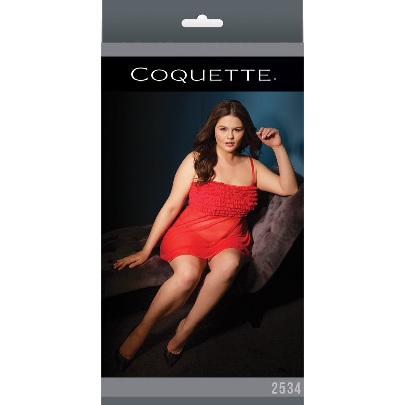 Ruffle Baby Doll Red XL Packaging Box