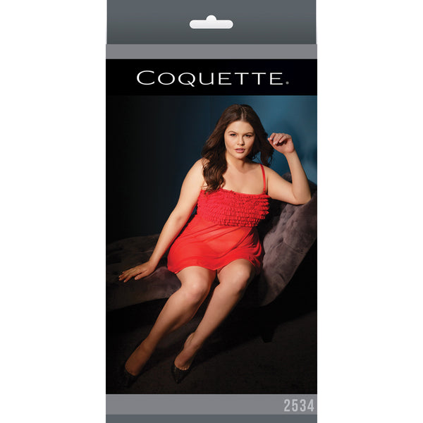 Ruffle Baby Doll Red XL Packaging Box