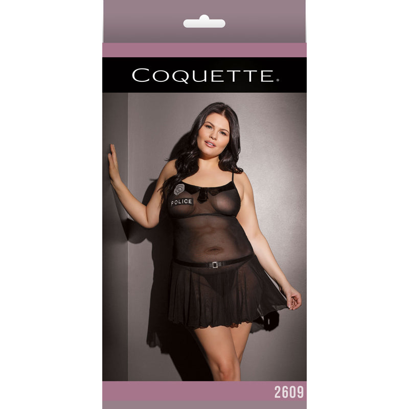 Police Babydoll Black XL