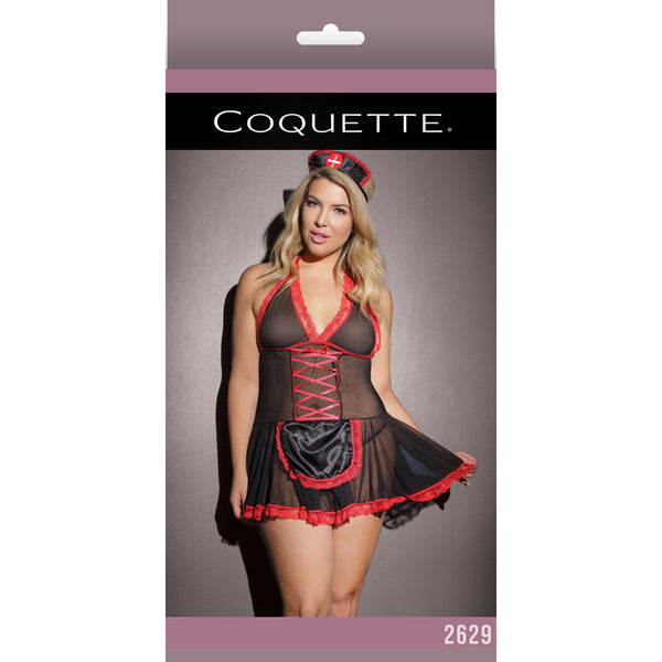 Nurse Babydoll Black & Red XL Packaging Box