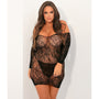 Seductive Lace Dress Black 3x/4x