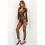 Rene Rofe Body Up Crotchless Bodystocking Black M/L