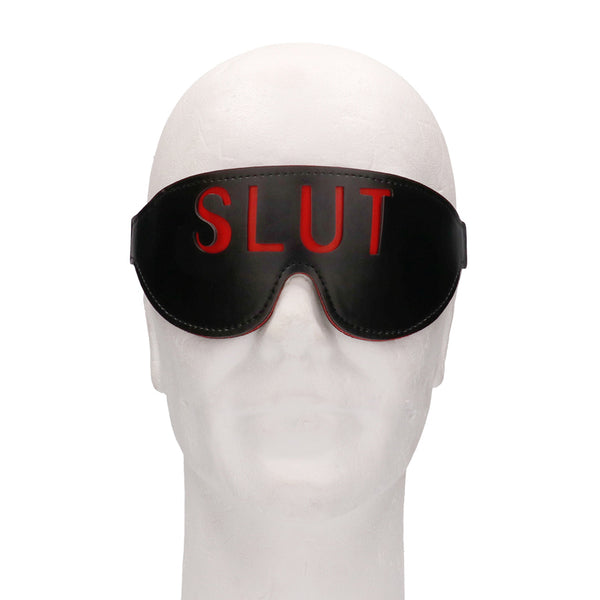 Ouch! 'Slut' Blindfold Black