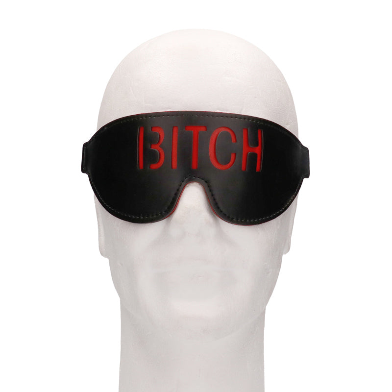 Ouch! 'Bitch' Blindfold Black