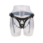 Ouch! Pain Calf Leather Adjustable Strap-On Harness Black
