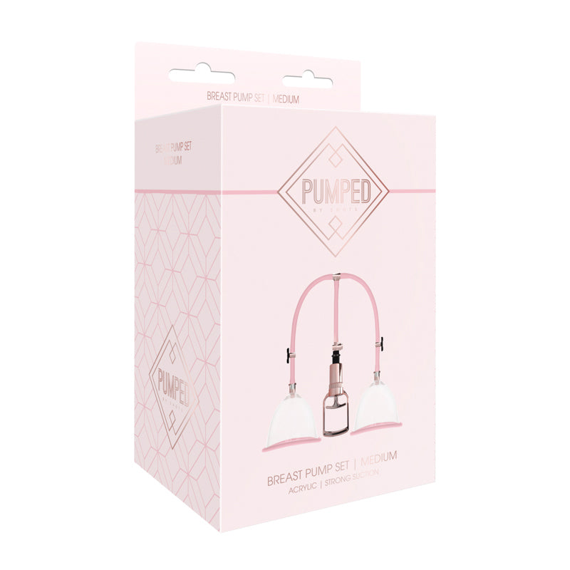 Shots Pumped Breast Pump Set Rose Medium
