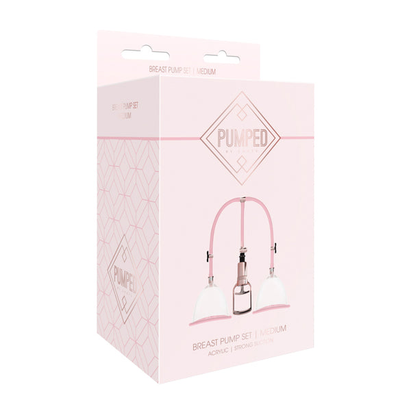 Shots Pumped Breast Pump Set Rose Medium