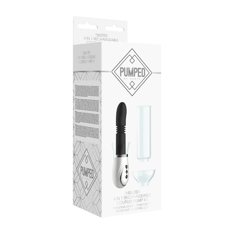 Thruster - 4 in 1 Rechargeable Couples Pump Kit - Black