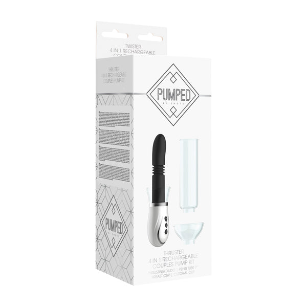 Thruster - 4 in 1 Rechargeable Couples Pump Kit - Black