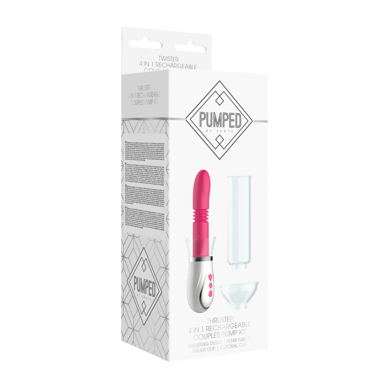 Thruster - 4 in 1 Rechargeable Couples Pump Kit - Pink