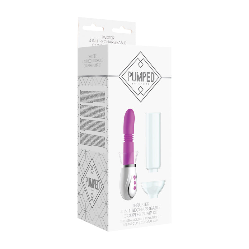 Thruster - 4 in 1 Rechargeable Couples Pump Kit - Purple