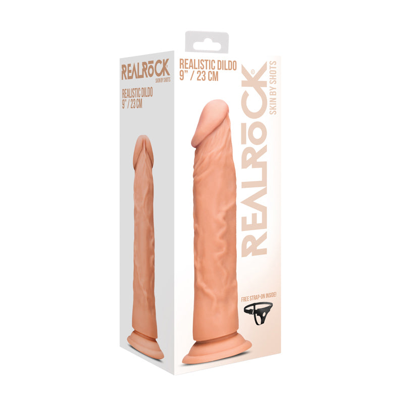 Realrock - 9* / 23 cm Realistic Dildo - Flesh