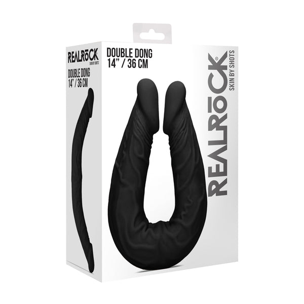 Realrock - 14* / 36 cm Double Dong - Black