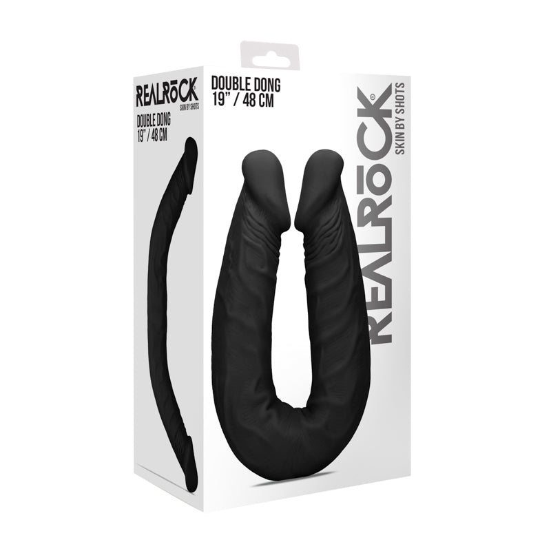 Realrock - 19* / 48 cm Double Dong - Black