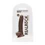 RealRock Ultra Realistic Dual Density Silicone 7 in. Bendable Dildo With Balls Brown