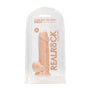 RealRock Ultra Realistic Dual Density Silicone 8.5 in. Bendable Dildo With Balls Beige